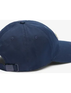 Gorra unisex de sarga de algodón con insignia de cocodrilo - Lacoste - FashionsVida