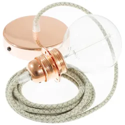 Cables Lampe Suspendue Pendel Pour Abat-jour Rd62 Lozenge Diy 2 M Green Thyme / Copper One Size