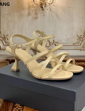 Women's Patent Leather Cross Strap Stiletto Heel Sandals Pointed Toe Open Toe Summer Dress Shoes Slip On Comfortable Walking - Aliexpress - FashionsVida