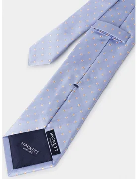 Corbata de hombre de seda sarga mayfair dot - Hackett - FashionsVida