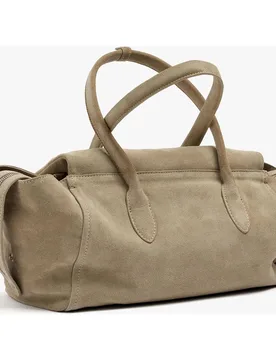 Bolso de mano estilo tote con varios compartimentos y cierre de cremallera en liso - Parfois - FashionsVida