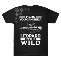 Here You Can See A Leopard In The Wild. Leopard Tank T-Shirt. Summer Cotton O-Neck Short Sleeve Mens T Shirt New S-3XL