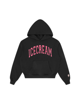 College Cropped Hood - Black
