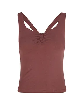 Yoga-Croptop Performance para mujer rojo oscuro L - Mandala - FashionsVida