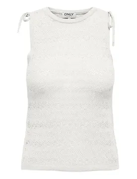 T-shirt Sans Manches Aggie Cloud Dancer / Detail Dtm Glitter S