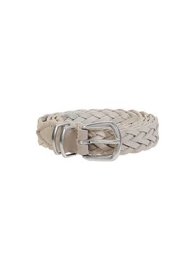 Cinturón de cuero beige 90