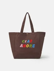 Ciao Amore Tote Bag Chocolate female