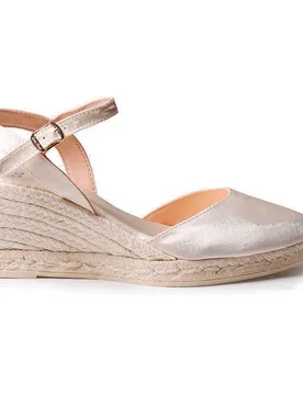 Pons Espadrilles Compensées Margot Ecru EU 35 - Toni - FashionsVida