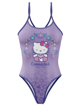 Hello Kitty Connected Swimsuit Light Brown 3XS Women - OTSO - FashionsVida