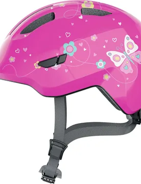 Casco Bici da Bambino SMILE 3.0 Farfalle Rosa taglia S - ABUS - FashionsVida