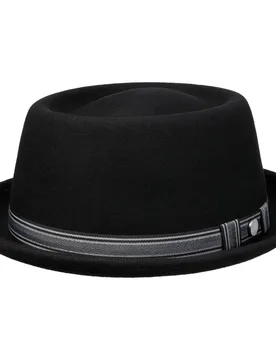 Crosbyton Pork Pie Hat by - black - Size: XL (60-61 cm) - Lierys - FashionsVida