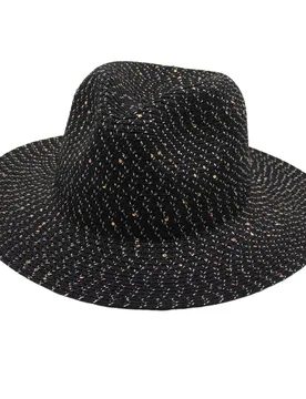 Straw Hat Sequins Beach Hat Female European And American Sun Protection Sun Hat Seaside Vacation Fedora Hat Male Temperament - Aliexpress - FashionsVida