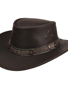 Wilsons Leather Hat by - brown - Size: XL (60-61 cm) - Scippis - FashionsVida