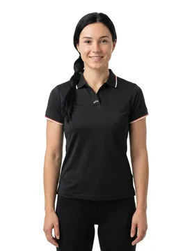 Tech Short Sleeve Polo Black XL Women - Zhik - FashionsVida