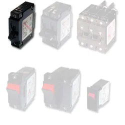 Toogle Circuit Breaker Black Single Pole (5A) unisex