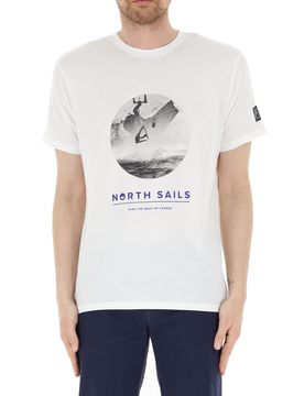 T-shirt con stampa BIANCO L