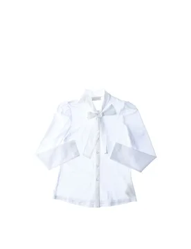 Camicia con fiocco BIANCO 11 - Monnalisa - FashionsVida