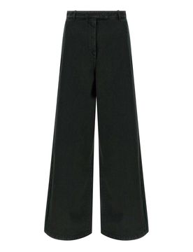 Jeans con inserto in velluto