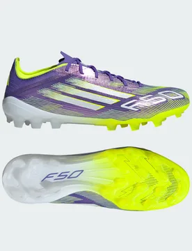 Scarpe da calcio F50 Elite 2G/3G Erba artificiale 44 2/3 Purple Rush / Cloud White / Lucid Lemon - Adidas - FashionsVida