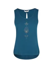 Canotta da yoga Vahita da donna petrolio S
