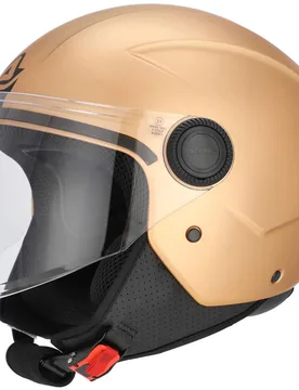 Casco Moto Jet Con Visiera Brezza Metallic Bronze taglia L - Acerbis - FashionsVida