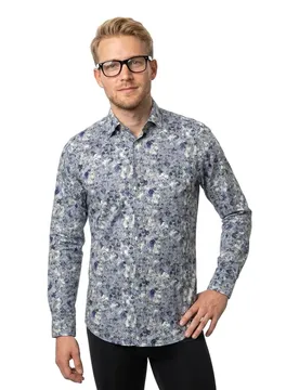 Camicia A Maniche Lunghe 15108253 Misty Blue 2XL