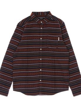Camicia Manica Lunga Uomo Insito Stripe Shirt Navy Wine