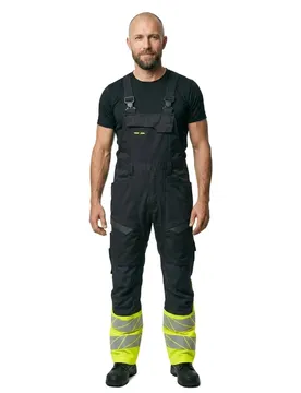 Combinaison Avec Poches Pour Genouillères Accelerate Safe 19669 Dark Navy / Hi-Vis Yellow 54