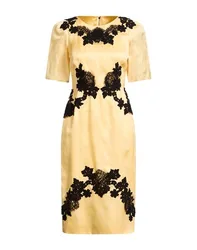 DOLCE&GABBANA Midi-Kleid Damen Gelb 32,34 Damen