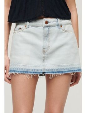 Para mujer. W7210317A Minifalda vaquera (28), Casual, Algodón, Denim