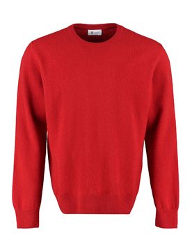 THE (ALPHABET) Ribbed Edge Wool and Cashmere Pullover