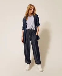 Pantalon de jogging en chambray