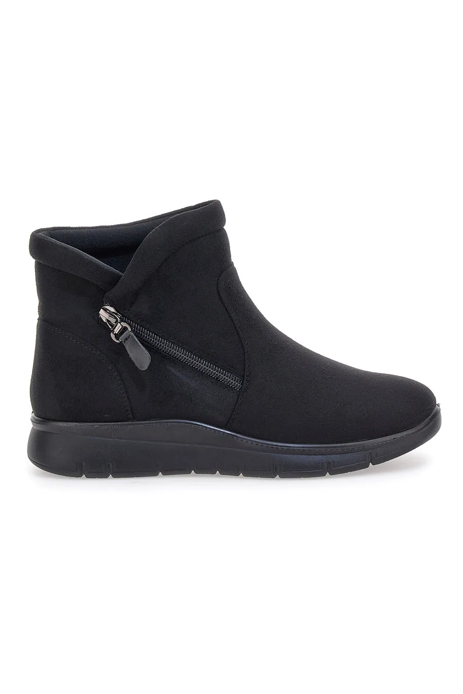 Stivaletti neri comfort con zip laterale e soletta morbida MINA2700 37 - PLOCADI - FashionsVida