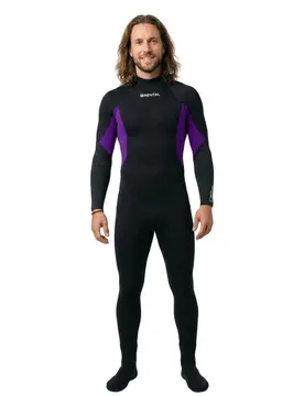 Combinaison Néoprène à Manches Longues Avec Fermeture éclair Dans Le Dos Rental 3/2 Mm Rainbow XL Homme