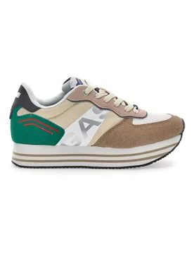 Sneakers Gas Aloe Mix Beige 39 - Gas - FashionsVida