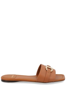 FERRAGAMO SLIDE "GANCINI" in PELLE