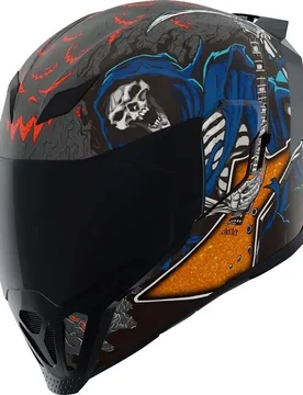 Casco Moto Integrale AIRFLITE Trick or Street 4 Nero taglia XL - Icon - FashionsVida