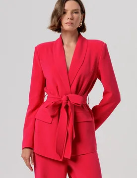 Giacca con scollo a v donna cherry - Fracomina - FashionsVida