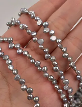 Mm Double-Polished Radiation-Treated Genuine Irregular Gray Pearl Natural Freshwater Pearl Jewelry Accessories Loose Beads - Aliexpress - FashionsVida