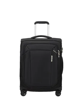 Trolley da cabina Respark Spinner 55cm Ozone Black nero - Samsonite - FashionsVida