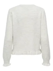 JDYLETTY L/S ON FRILL CARDIGAN KNT female