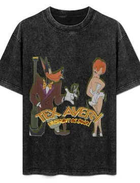 Tex avery T-Shirt Novelty Print Casual Tee Shirt - Aliexpress - FashionsVida