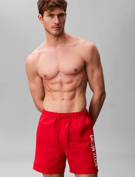 Intense Power Swim Shorts Red male - Calvin Klein - FashionsVida