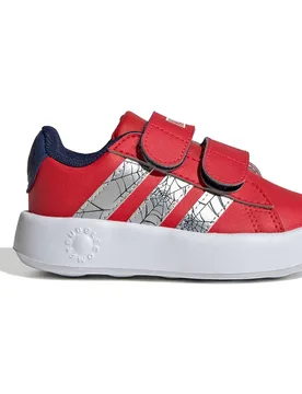 Scarpe Da Ginnastica Per Neonati Marvel Spider-man Grand Court Pure Ruby / Silver Metallic / Dark Blue EU 25 1/2 - Adidas - FashionsVida