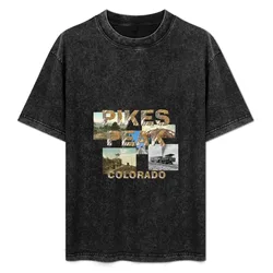 Pikes Peak T-Shirt Plus Size Basic Cotton T-Shirt