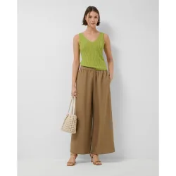 Pantalón de mujer palazzo lino