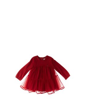 Abito misto cotone ROSSO 4-6