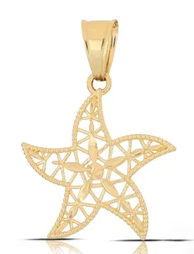 Ciondolo Stella Marina Oro Giallo 18kt GL102563