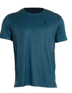 Cancun Short Sleeve T-shirt Light Blue M - Black Crown - FashionsVida