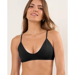 Top de bikini deportivo liso